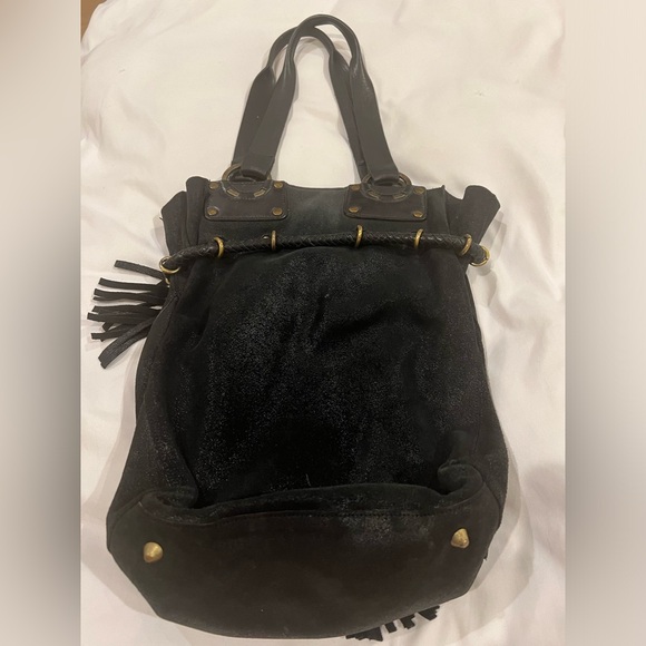 CARLA MANCINI leather fringed bag - Picture 4 of 6